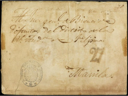 FILIPINAS. 1853. MADRID A MANILA. Envuelta De Plica Judicial Circulada Con La Marca De Franquicia Del SUPREMO TRIBUNAL D - Other & Unclassified