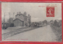 Delcampe - Carte Postale 61. Trun  La Gare Du Tramway Très Beau Plan - Trun