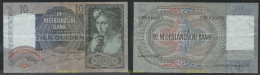 3298 HOLANDA 1942 NEDERLAND 10 GULDEN 1942 - Other & Unclassified