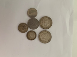 6 Pièces De Monnaie  Argent PAISES BAJOS ( HOLANDA ) 2½ GULDEN AÑO-1960. PERIODO REINA JULIANA AÑOS 1949 – 1980.-NEDERLA - Other & Unclassified