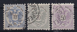 Delcampe - AUSTRIAN POST IN LEVANTE 1883 - Canceled - ANK 11, 12, 13 - Levante-Marken