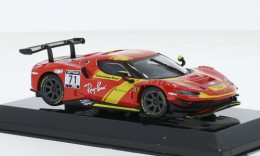 Ferrari 296 GT3 - Red & Yellow - #71 - Bburago - Burago
