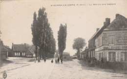 Delcampe - AVESNES LE COMTE LE MARCHE AUX BESTIAUX 1916 TBE - Avesnes Le Comte