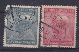 CZECHOSLOVAKIA 1937 - Canceled - Sc# 232, 233 - Gebraucht