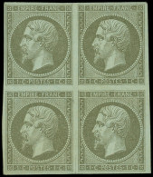 * EMPIRE NON DENTELE - 11a   1c. Bronze, BLOC De 4, TB - 1853-1860 Napoleon III