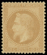 ** EMPIRE LAURE - 28B    10c. Bistre, T II, TB - 1863-1870 Napoleon III With Laurels