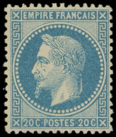 ** EMPIRE LAURE - 29A  20c. Bleu, T I, TTB. C - 1863-1870 Napoleon III With Laurels