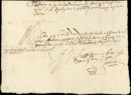 Let TAXE - LAC De BURLATS (Castres) 1585, "Nous Avons Baillé Dix Soulz Au Présent Porteur", PRECURSEUR Des S, RR, TB - 1859-1959 Covers & Documents