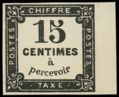 * TAXE - 4   15c. Noir Litho, Petit Bdf, TB - 1859-1959 Mint/hinged