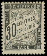 * TAXE - 18  30c. Noir, TB. C - 1859-1959 Mint/hinged