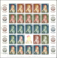 ** ESSAIS DE COULEURS NON DENTELES - 2090   Dürer, FEUILLE De 25 ESSAIS De COULEUR NON DENTELES, Dont 1 SANS La Gravure, - Other & Unclassified