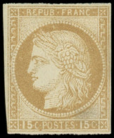 * Colonies Générales - 19   15c. Bistre, Forte Ch. Sinon TB - Other & Unclassified