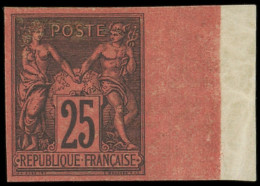 * Colonies Générales - 43   25c. Noir Sur Rouge, Bdf, TTB - Other & Unclassified