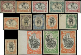 COTE DES SOMALIS 53/66 (sf 60A) : Série Courante De 1903, Tous NON DENTELES, */(*), TB - Other & Unclassified