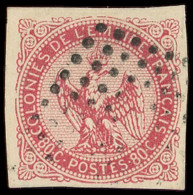 INDE CG N°6 : 80c. Rose Foncé Obl. Losange De Points PONDICHERY, TB - Other & Unclassified