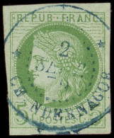 INDE CG N°17 : 5c. Vert Sur Azuré, Obl. CHANDERNAGOR 2/9/79, TB - Other & Unclassified