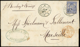 Let INDE CG N°36 Obl. Càd PONDICHERY 9/5/79 S. LAC Pour MARSEILLE, TB - Other & Unclassified