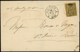 Let INDE CG N°56 Obl. Càd PONDICHERY 11/2/80 S. LAC Pour LA REUNION, TB - Other & Unclassified