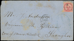 Let INDOCHINE CG N°6 : 80c. Rose Obl. Los. CCH S. Env., Càd COCHINCHINE/SAIGON 28/2/69, Arr. Shang-Hai Bau Français, TB - Other & Unclassified