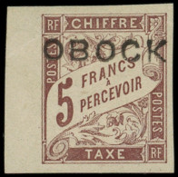 * OBOCK Taxe 18 : 5f. Marron, Petit Bdf, TB - Other & Unclassified