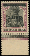 * SARRE 13a : 60c. Carmin Et Noir Sur Chamois, Surcharge RENVERSEE, Bdf, TB - Unused Stamps