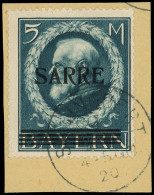 SARRE 30 : 5m. Bleu, Obl. S. Fragt, TB - Used Stamps