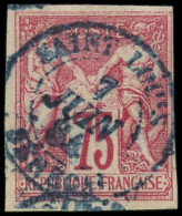 SENEGAL CG N°28 Obl. Càd Bleu SAINT LOUIS SENEGAL 7/6/84, TB - Other & Unclassified