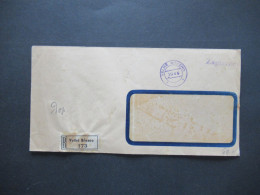 CSSR 1946 Einschreiben Velke Brezno 2x Violette Stempel 1x L1 Zaplaceno - Briefe U. Dokumente