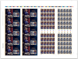ONLY 100 PRODUCED: Australia King Charles III Birthday Semi-Imperforate FULL Sheet Impressions 2023 - Feuilles, Planches  Et Multiples