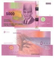Comoros 5000 Francs 2006 (2020) UNC "Imani-Rioux" - Comore