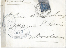 Lettre D'Argentine Pour La France - De Buenos Aires à Paris 1916 - Censurée Censure - Ouvert Par Autorité Militaire 362 - Briefe U. Dokumente