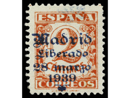 * ESPAÑA E. LOCALES PATRIOTICAS: MADRID. SERIE COMPLETA. 3 Valores. Cert. GRAUS. Ed.58/60. - Other & Unclassified
