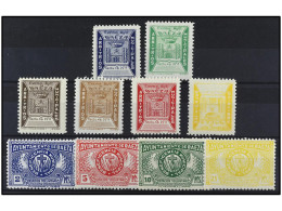 ** ESPAÑA: FISCALES. AYUNTAMIENTO DE BAEZA. Conjunto De 10 Ejemplares (1940 Ca.). - Other & Unclassified