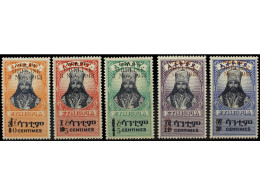 ** ETIOPIA. 1943. OBELISK. Serie Completa. MAGNÍFICA. Mi.207/11. Cat. 1.000€. - Other & Unclassified