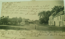 MAIGNELAY PLACE DU MARCHE PRECURSEUR CACHET FERROVIAIRE - Maignelay Montigny