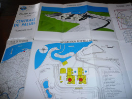 SEINE MARITIME TRAVAUX EDF CENTRALE NUCLEAIRE DE PALUEL PALIER W 1300 1er TRAIN OCTOBRE 1976 TRANCHES 1 Et 2 PLAN - Public Works
