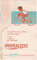 BUVARD OVOMALTINE - Tweewielers