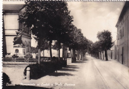 Delcampe - Cartolina Bianzè ( Vercelli ) Monumento Ai Caduti E Viale Stazione - Vercelli