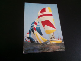 Delcampe - BELLE CARTE.."REGATES..DINASOAR ET DICTATOR..SEMAINE DE COWES 75"...CACHET ANCIENS MARINS DE POISSY - Segelboote