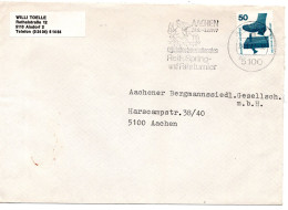 65457 - Bund - 1977 - 50Pfg Unfall EF A OrtsBf AACHEN - ... INTERNATIONALES REIT-, SPRING- UND FAHRTURNIER - Jumping