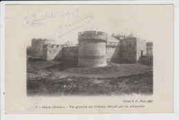 Delcampe - HAM - SOMME - VUE GENERALE DU CHATEAU DETRUIT PAR LES ALLEMANDS - Ham