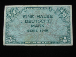 Allemagne - Germany - 1/2 Eine Halbe Deutsche Mark Série 1948  Banknote    **** EN ACHAT IMMEDIAT **** - 1/2 Mark