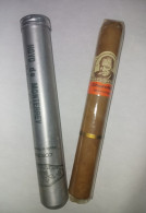 Churchill Morning Hoyo De Monterrey Cigar Tobacco Box Metal Case CORONA HAVANA CUBA - Altri & Non Classificati