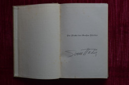 Signed Sven Hedin Die Flucht Des Grossen Pferdes With Map Explorer Explorateur Himalaya Mountaineering Escalade - Signierte Bücher