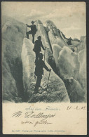 Delcampe - Switzerland - GRINDELWALD - Auf Dem Gleische,rmountaineering - Ed.Gabler  1902 Old Postcard (see Sales Conditions) 10226 - Grindelwald