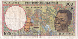 BILLETE DE GUINEA ECUATORIAL DE 1000 FRANCS DEL AÑO 2000 (BANKNOTE) - Guinée Equatoriale