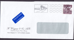 Sweden Prioritaire 1:a-klassbrev Label H. WAGNER & Co., MALMÖ 2002 Cover Brief Lettre Stockholm 750 Years Stamp - Briefe U. Dokumente