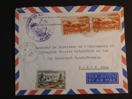 DR1  ST PIERRE MIQUELON  LETTRE  DU GOUVERNEUR 1959  + A PARIS FRANCE +PAIRE DU 20F  +AFF. INTERESSANT+  + - Cartas & Documentos