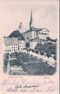 Uster, Schloss Und Kirche, Carte En 3D (31.12.1903) - Uster