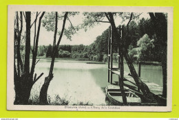 Delcampe - 10 CHAOURCE L'Etang De La Cordelière Ponton Barque édition Thiery Miot Epicerie Journaux VOIR DOS - Chaource